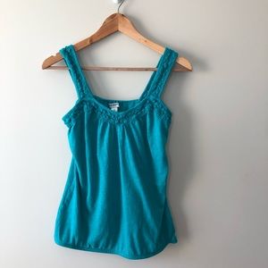 Old Navy Crochet Detail Top Size M